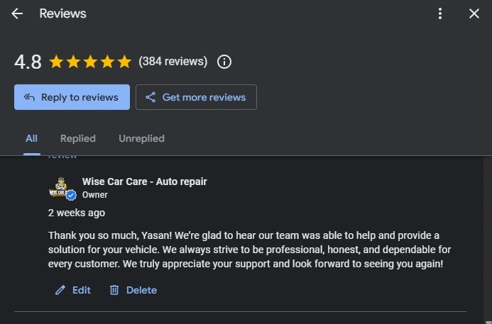 why responding to reviews matters