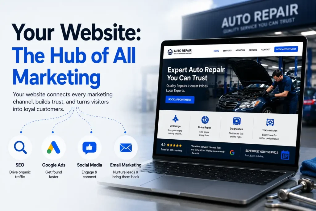 your website the hub of all marketing