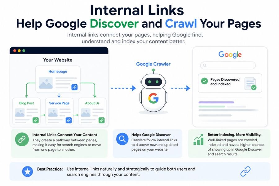 Internal Links Distribute Page Rank and Link Authority