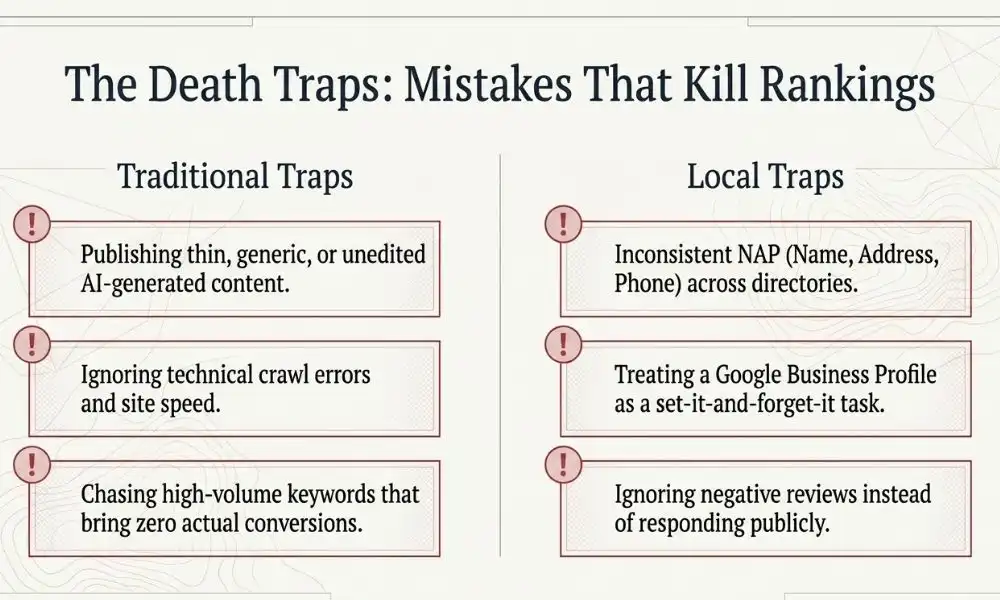 Mistakes That Limit Success in Both Traditional and Local SEO
