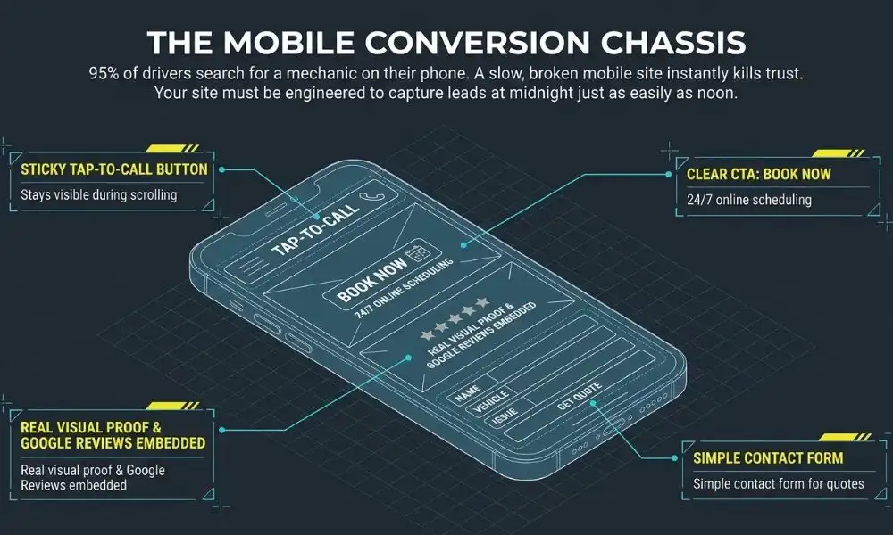 Mobile-Friendly Website with Clear CTAs for Auto Repair