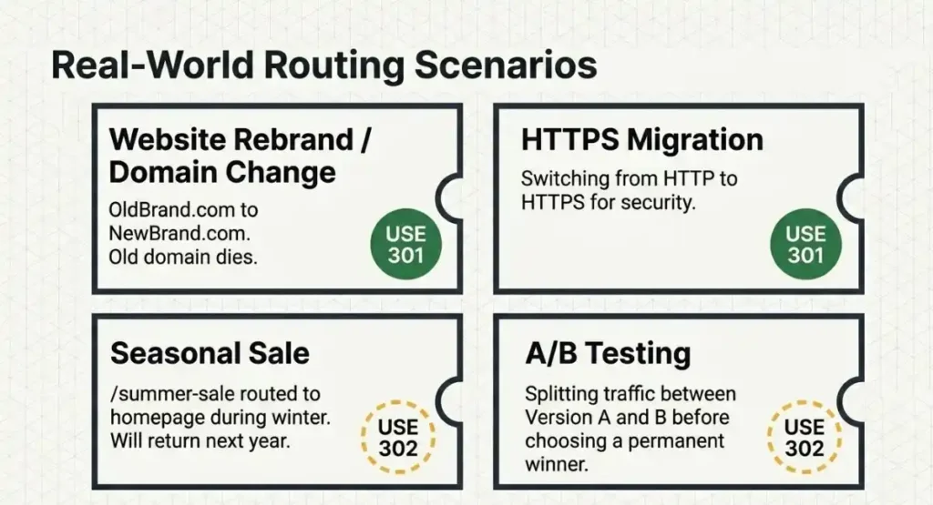 Real-World Examples of Redirection in SEO